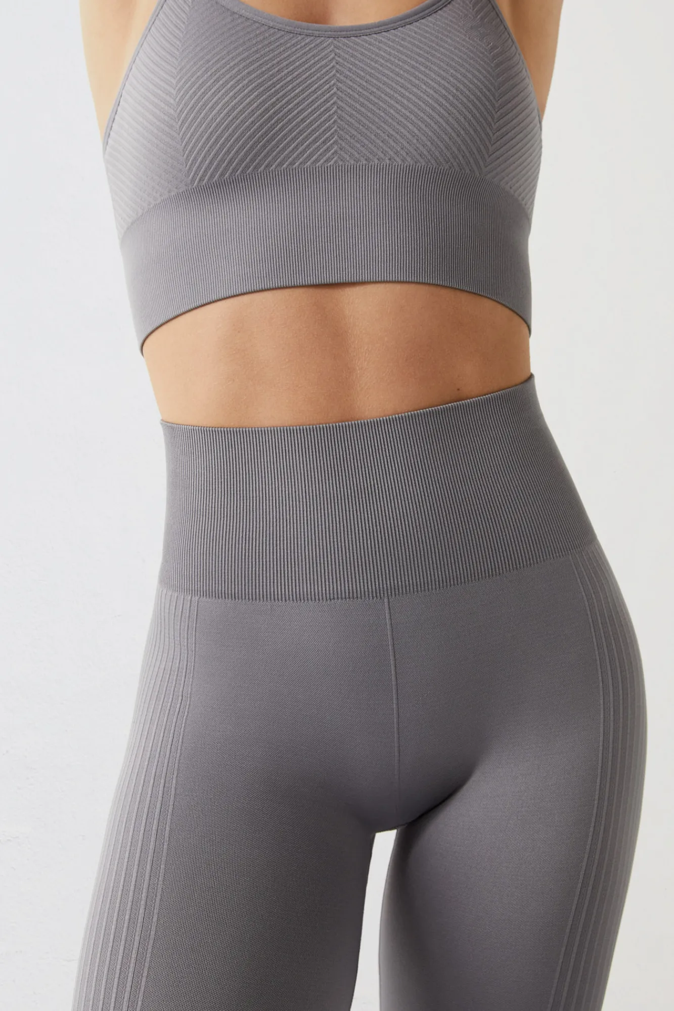 Dash and Stars Leggings Seamless Comfort Gris Sale