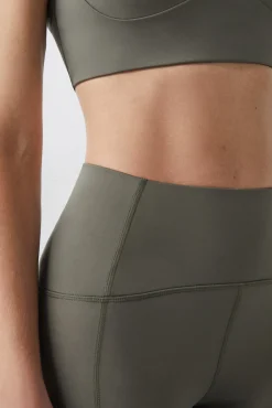 Dash and Stars Leggings Verde 4D Stretch Beige