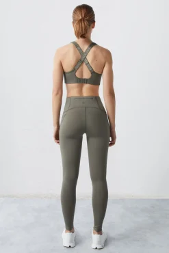 Dash and Stars Leggings Verde 4D Stretch Beige