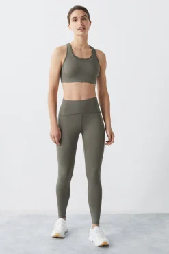 Dash and Stars Leggings Verde 4D Stretch Beige