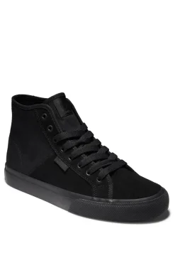 DC Shoes Manual - Zapatillas De Cuero Altas Para Hombre Negro Online