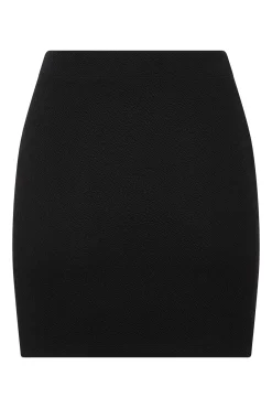 Calvin Klein Mini Falda Cenida Negro Discount