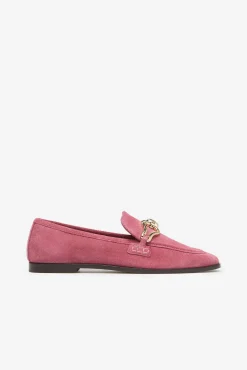 Cortefiel Mocasin Piel Con Hebilla Fucsia Outlet