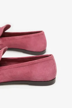 Cortefiel Mocasin Piel Con Hebilla Fucsia Outlet