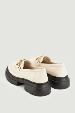 Pimkie Mocasines Chunky Con Hebillas Doradas Polipiel Marron Discount