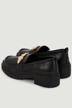 Pimkie Mocasines Polipiel Chunky Negro Best