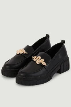 Pimkie Mocasines Polipiel Chunky Negro Best