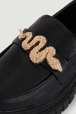 Pimkie Mocasines Polipiel Chunky Negro Best