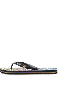 Quiksilver Molokai Wordblock - Chanclas Para Hombre Negro New