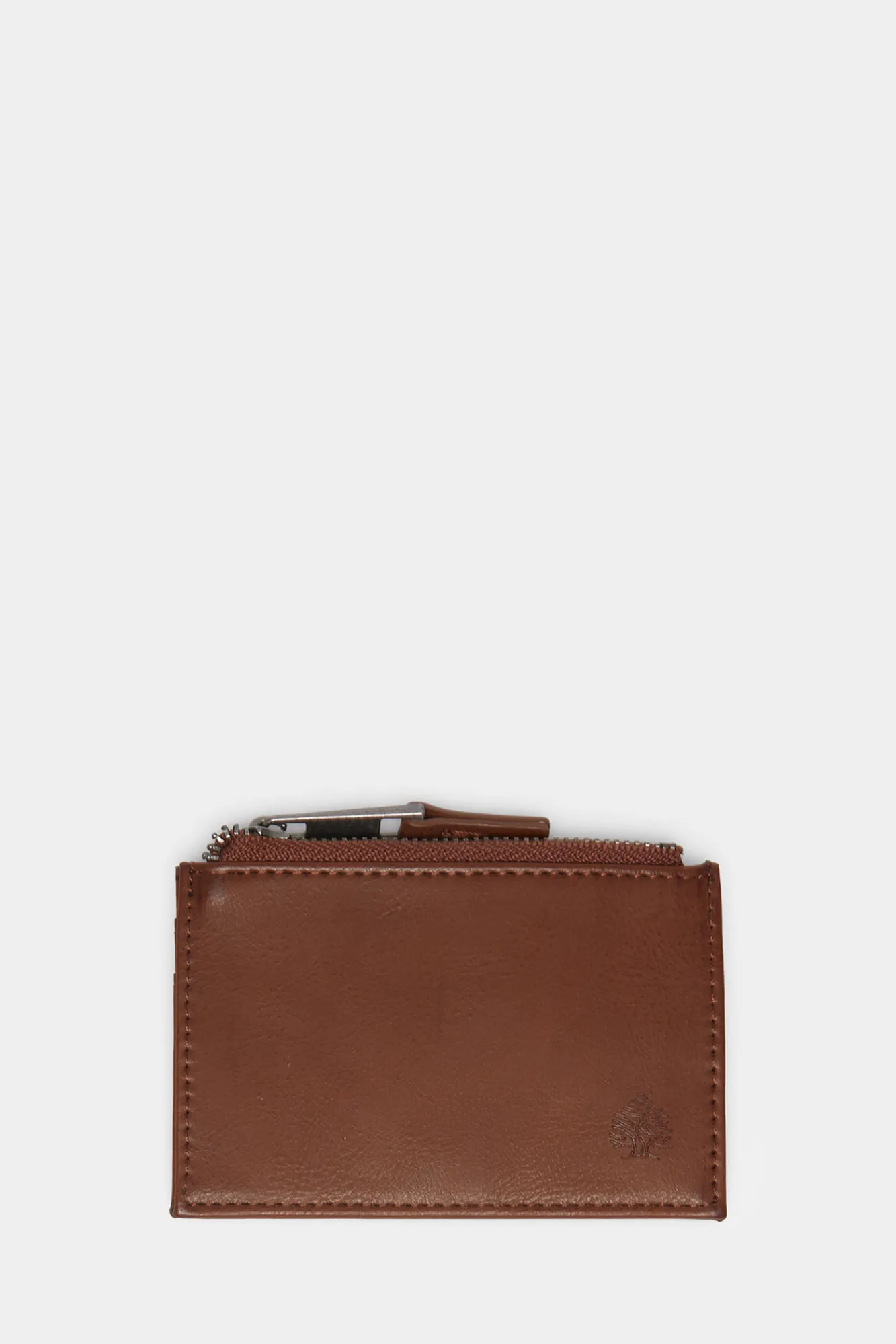 * Monedero Tarjetero Efecto Piel Tostado Outlet