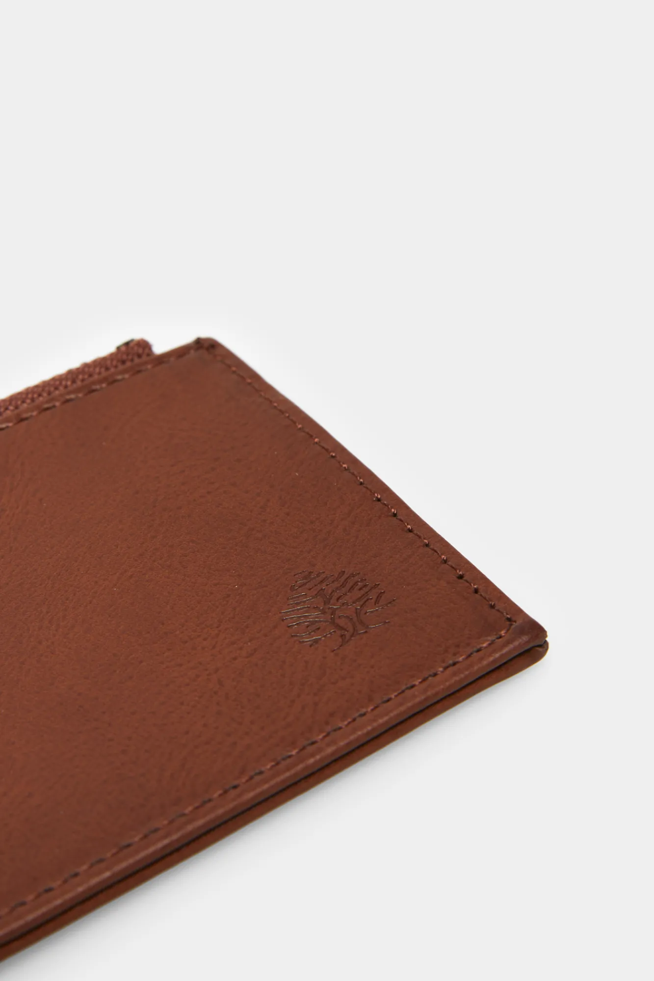 * Monedero Tarjetero Efecto Piel Tostado Outlet