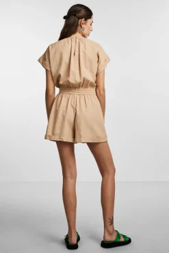 Pieces Mono De Mujer Corto Marron Medio Best