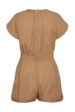 Pieces Mono De Mujer Corto Marron Medio Best