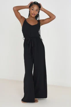 Brave Soul Mono Fluido Con Tirantes Negro Sale
