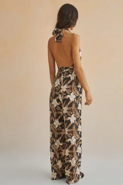Women'secret Mono Largo Escote Halter Estampado Clearance