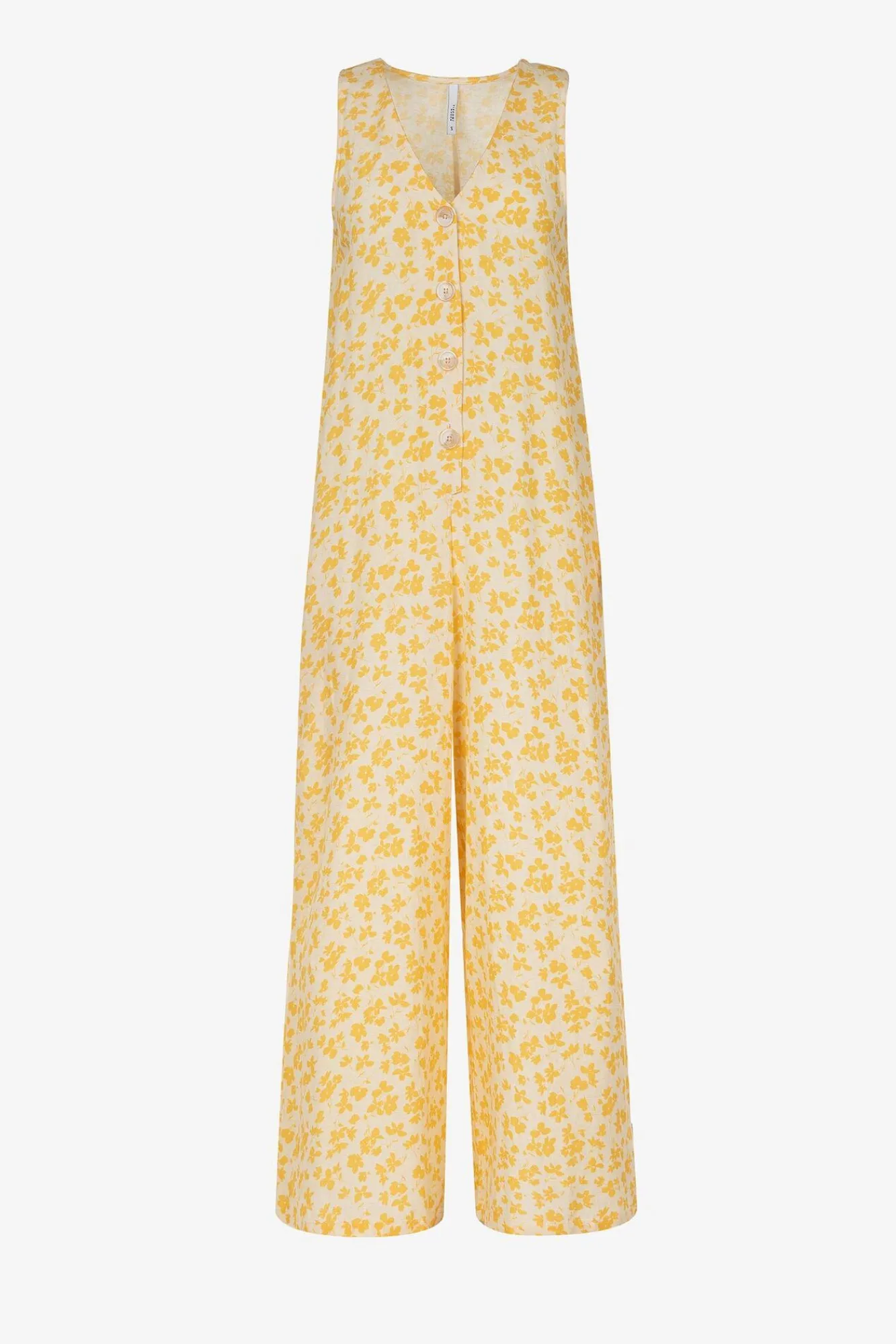 Tiffosi Mono Lino Estampado Amarillo Online