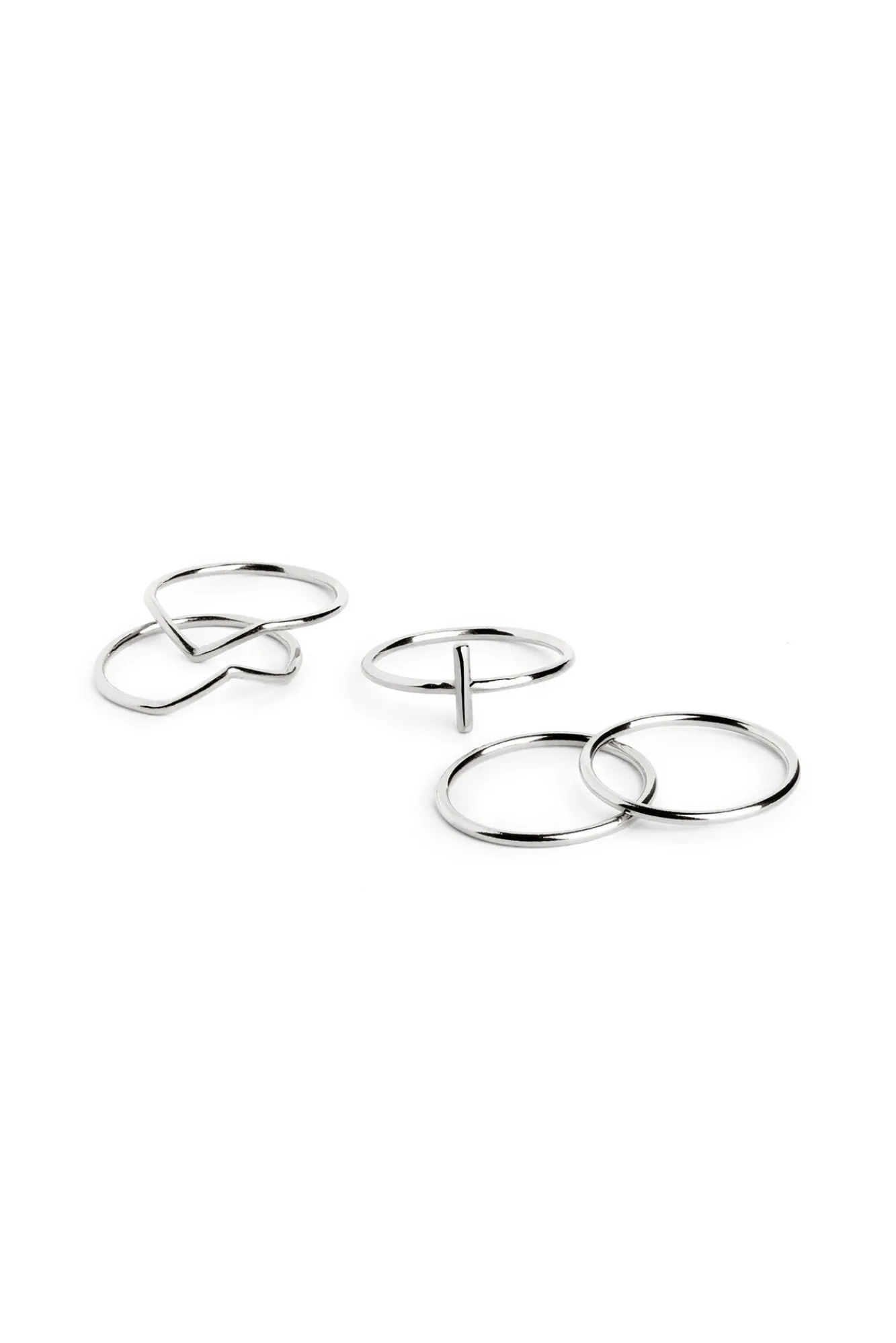 Singularu Pack 5 Anillos Nefertiti Gris