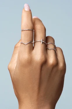 Singularu Pack 5 Anillos Nefertiti Gris