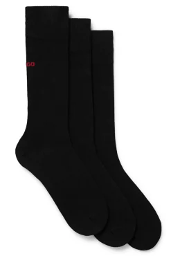 HUGO Pack 3 Calcetines Negro Sale