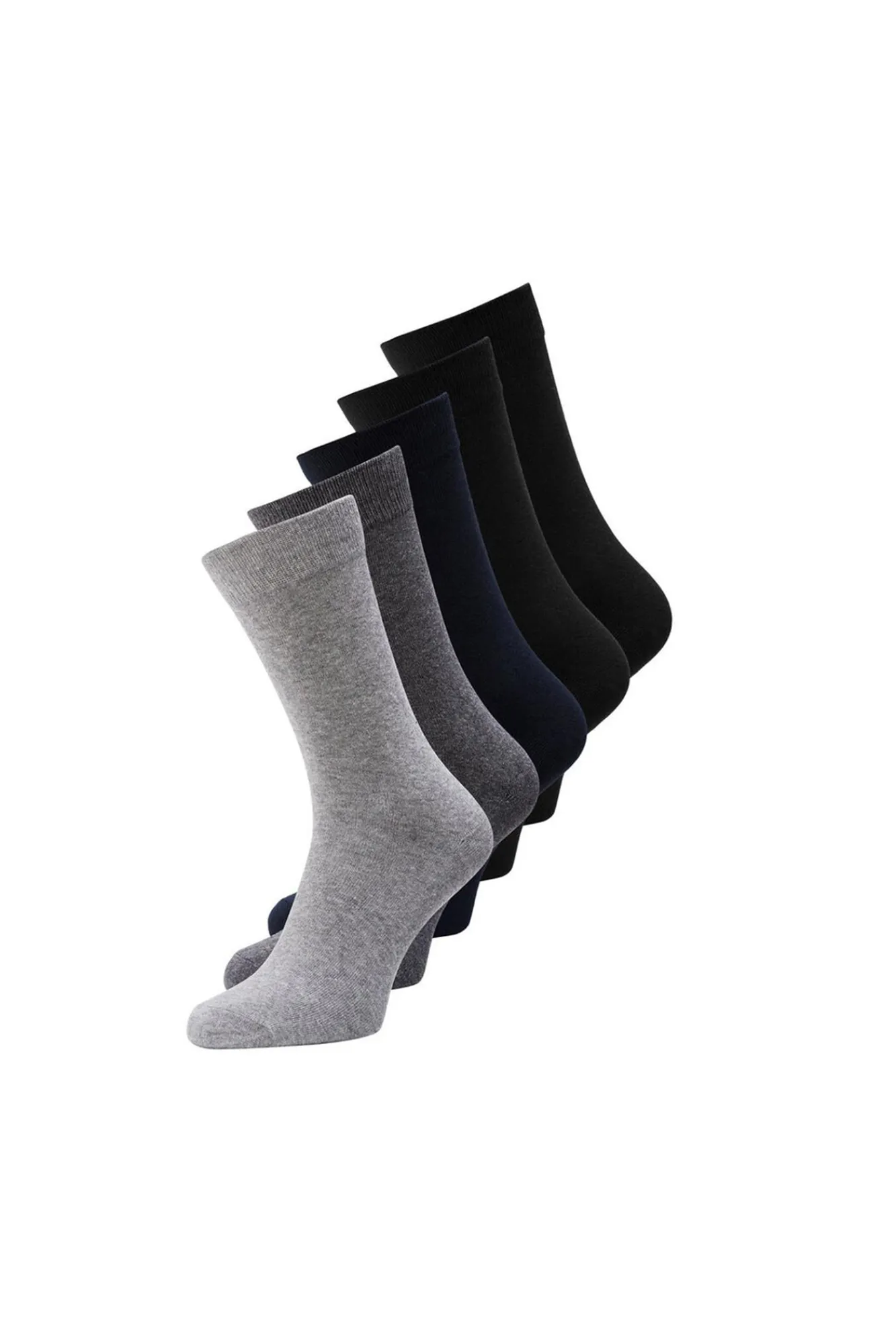 Jack & Jones Pack 5 Calcetines Gris Medio Outlet