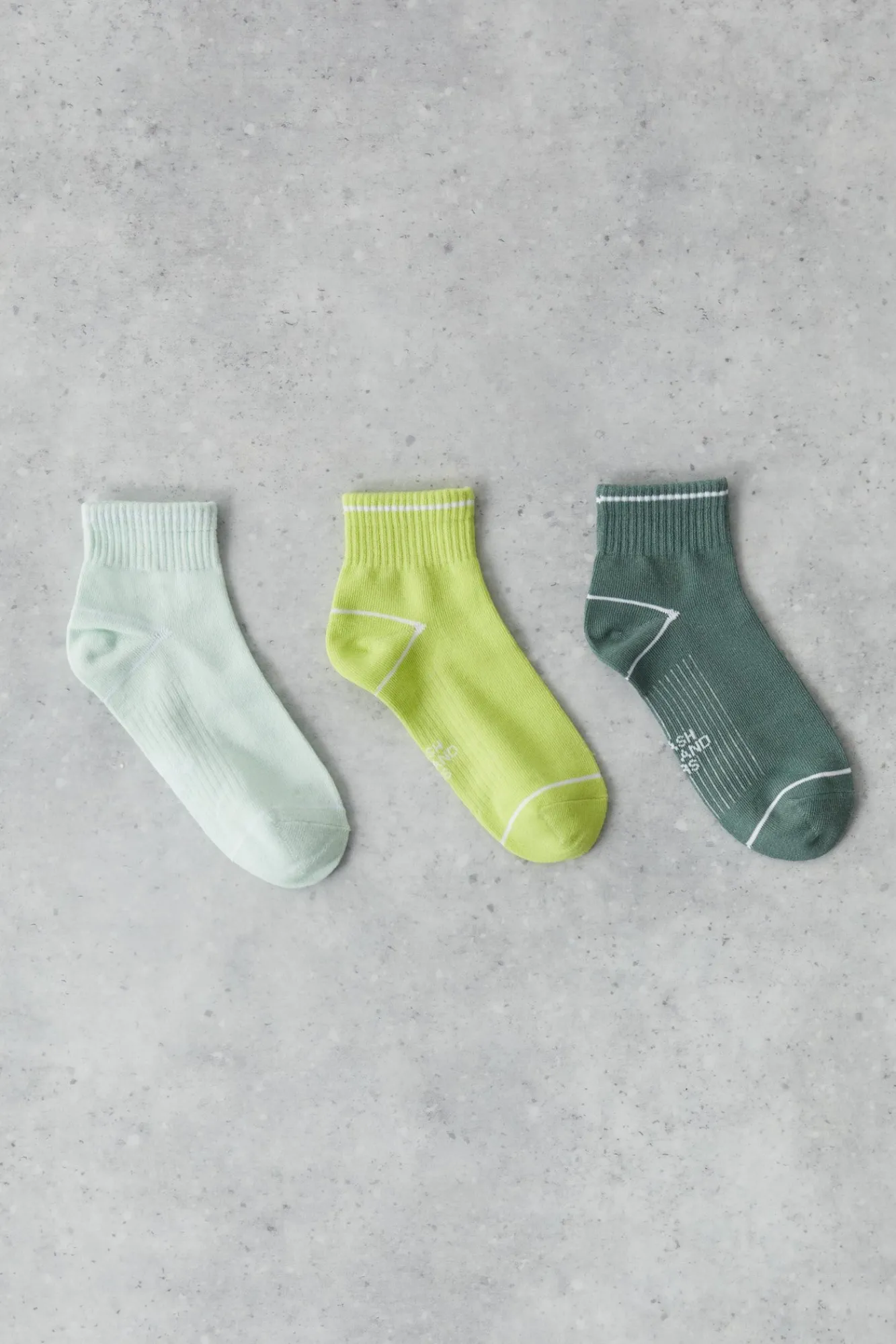 Dash and Stars Pack 3 Calcetines Cortos Tecnicos Algodon Multicolor Verde Sale