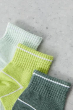 Dash and Stars Pack 3 Calcetines Cortos Tecnicos Algodon Multicolor Verde Sale