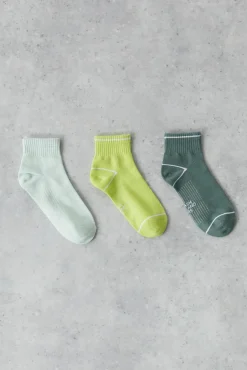 Dash and Stars Pack 3 Calcetines Cortos Tecnicos Algodon Multicolor Verde Sale