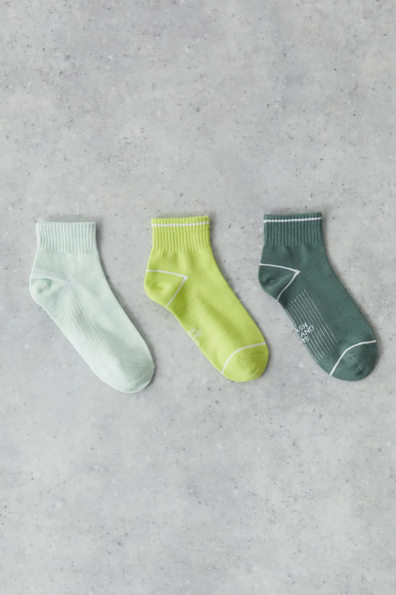 Dash and Stars Pack 3 Calcetines Cortos Tecnicos Algodon Multicolor Verde Sale