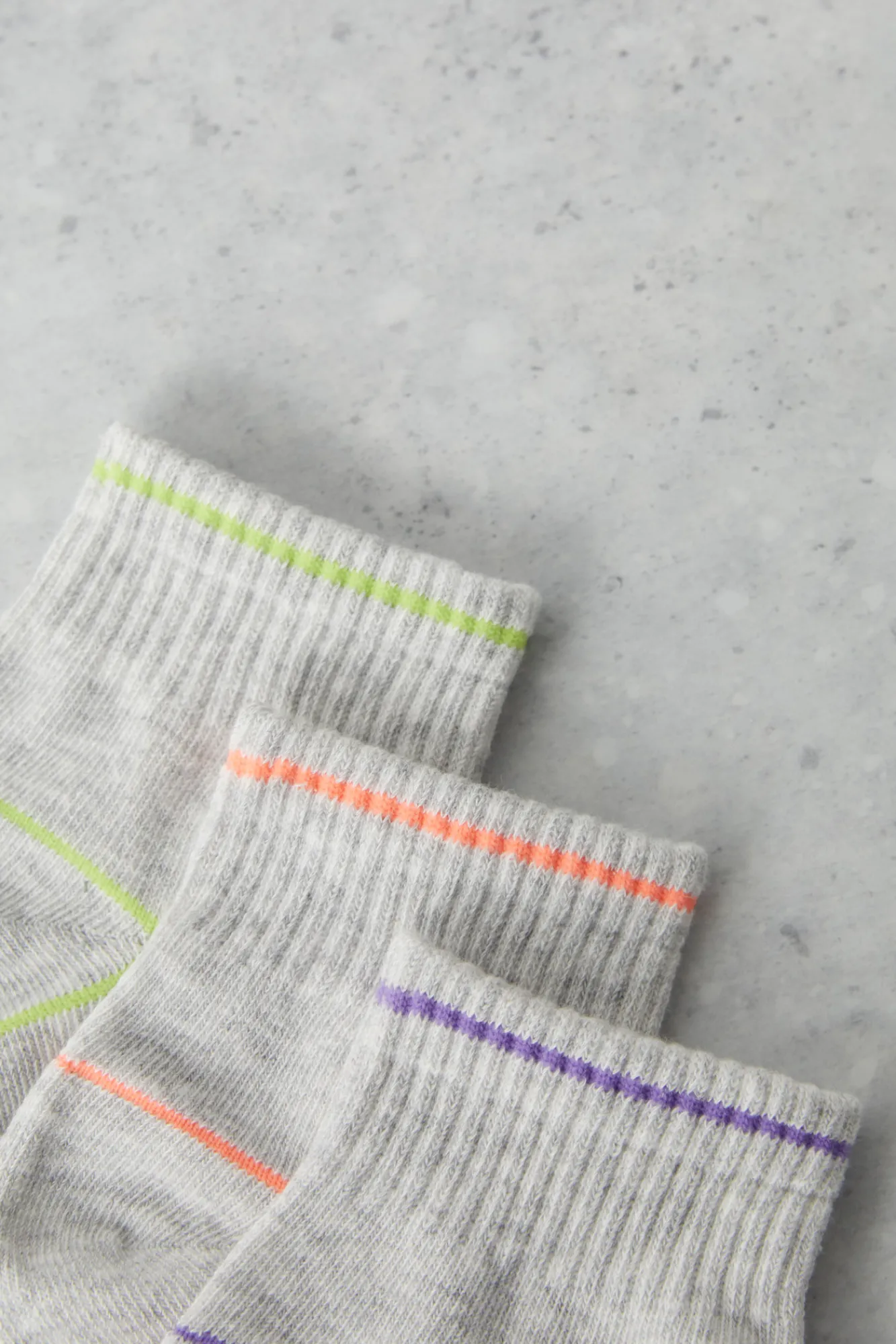 Dash and Stars Pack 3 Calcetines Cortos Tecnicos Algodon Blanco Gris Best