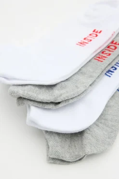 Inside Pack 4 Calcetines Tobilleros Multicolor Clearance