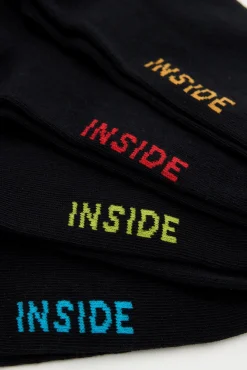 Inside Pack 4 Calcetines Tobilleros Multicolor Best