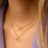 Singularu Pack 2 Collares Spark + Mini Moonset Plata Baño Oro Amarillo