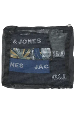Jack & Jones Pack Boxer Y Calcetines Azul