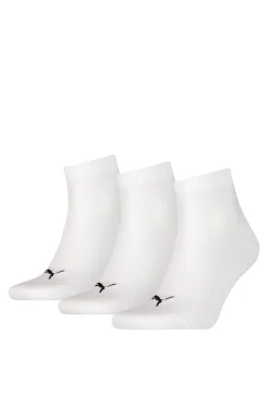 Puma Pack De Calcetines Tobilleros Blanco New