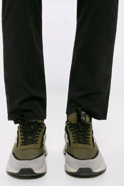 * Pantalon 5 Bolsillos Ligero Color Slim Lavado Negro Sale