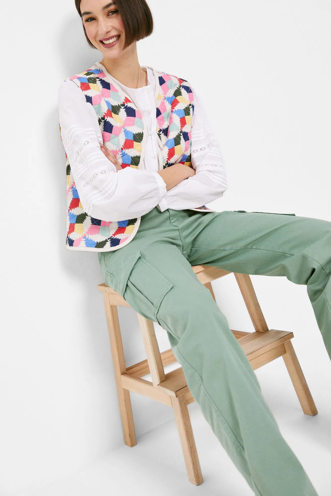* Pantalon Cargo Verde