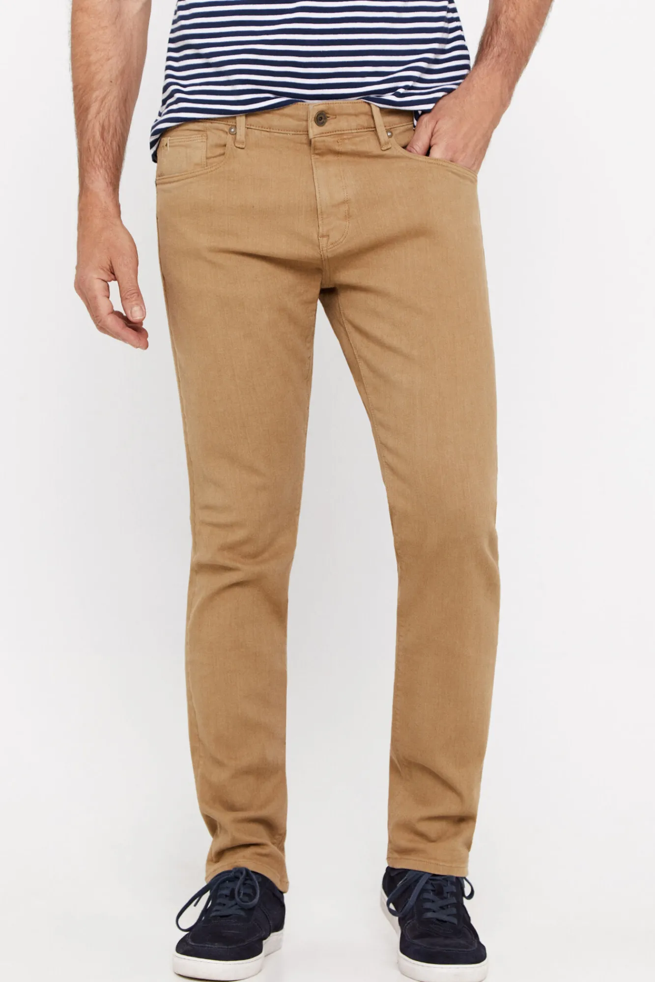Cortefiel Pantalon Color Regular Fit Dynamic Beige Clearance