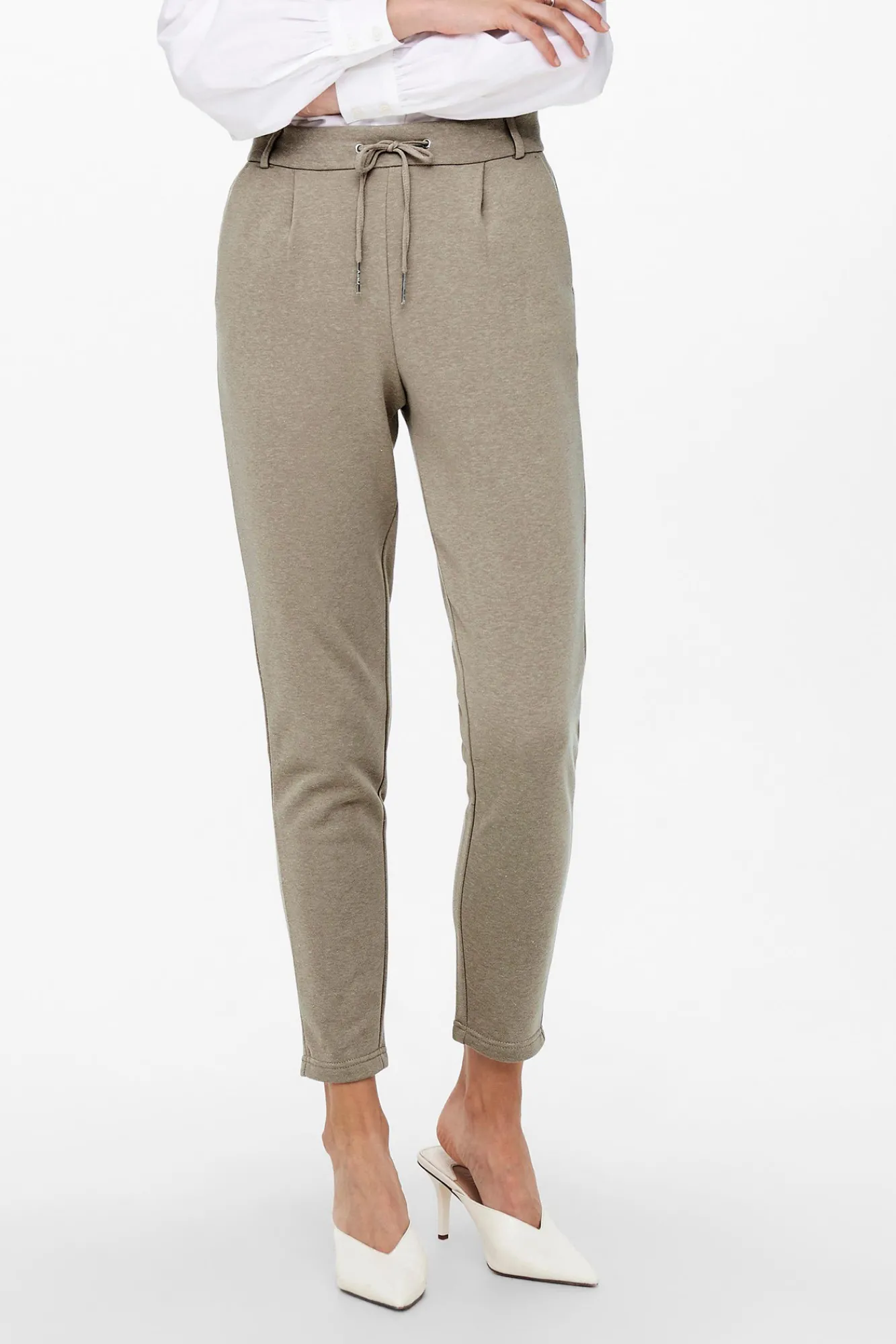Only Pantalon Jogger Marron Medio Outlet