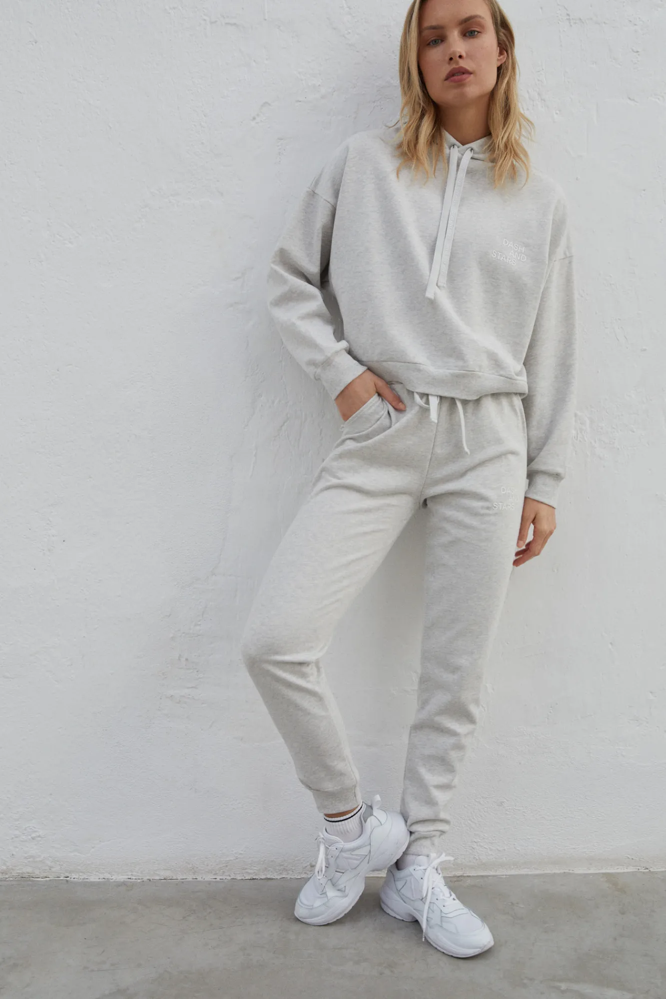 Dash and Stars Pantalon Jogger 100% Algodon Gris Online