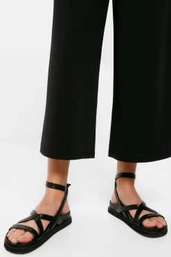 * Pantalon Jogger Culotte Negro Outlet