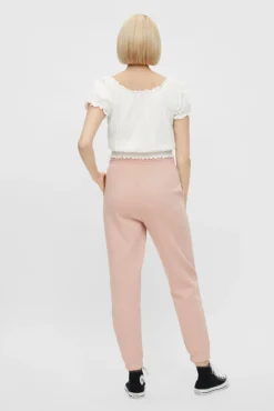 Pieces Pantalon Jogger Felpa Rosa Discount