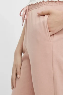 Pieces Pantalon Jogger Felpa Rosa Discount