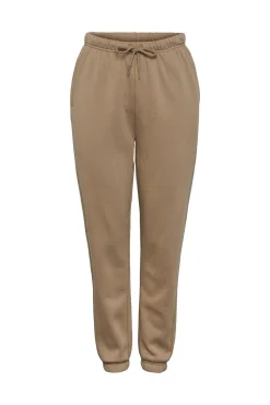 Pieces Pantalon Jogger Felpa Marron