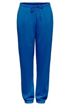 Pieces Pantalon Jogger Felpa Azul Medio Discount