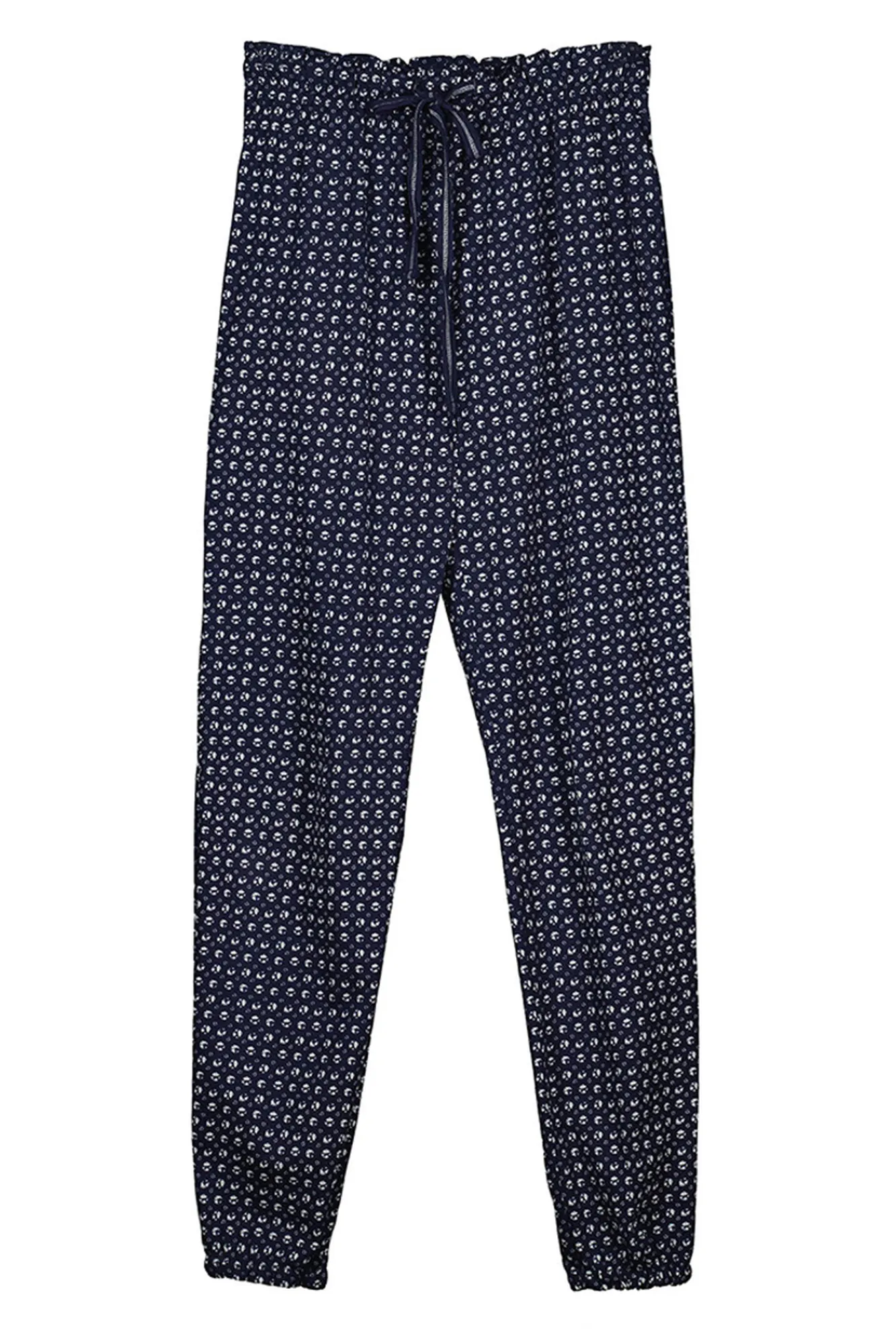 Women'secret Pantalon Largo 100% Algodon Sello Estampado Hot
