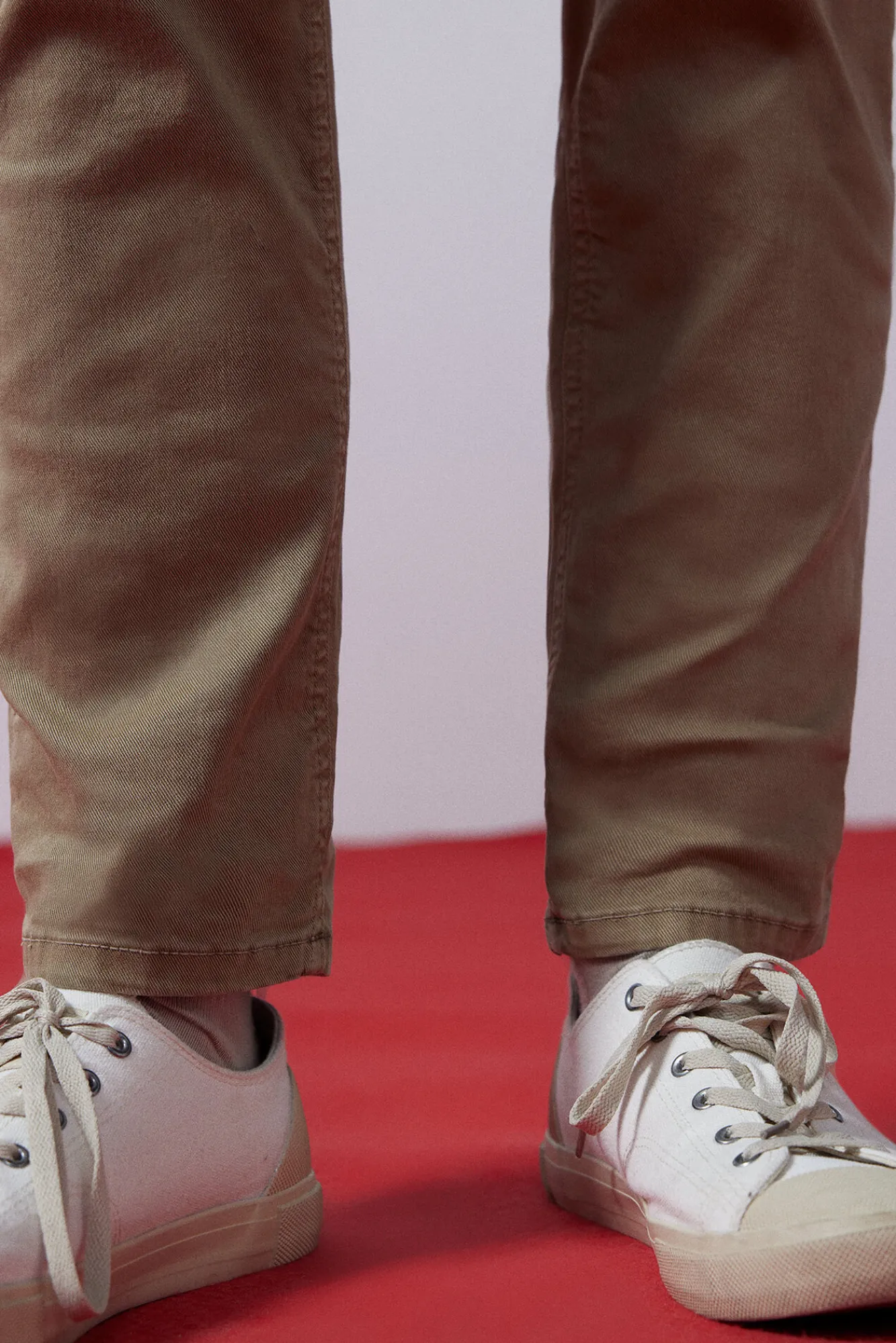 * Pantalon Slim 5 Bolsillos Color Beige Best