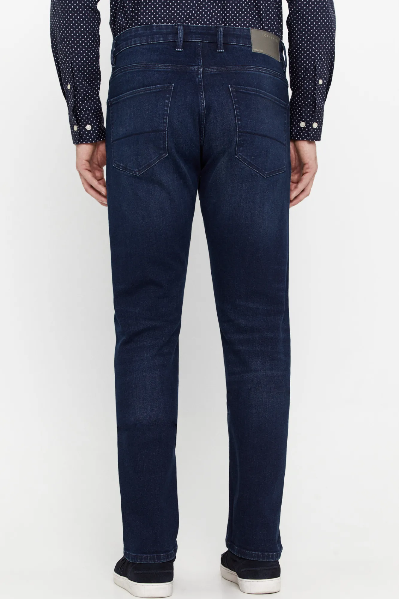 Cortefiel Pantalon Vaquero Classic Fit Dynamic Azul Hot