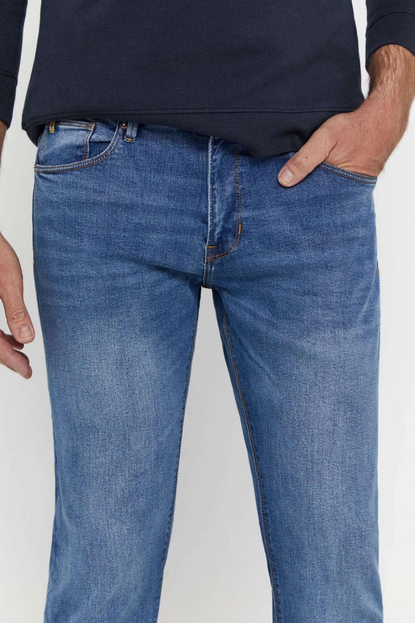 Cortefiel Pantalon Vaquero Regular Fit Dynamic Azul Outlet