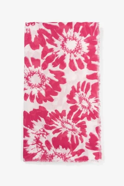 Vilanova Panuelo Estampado Rectangular Fucsia Clearance
