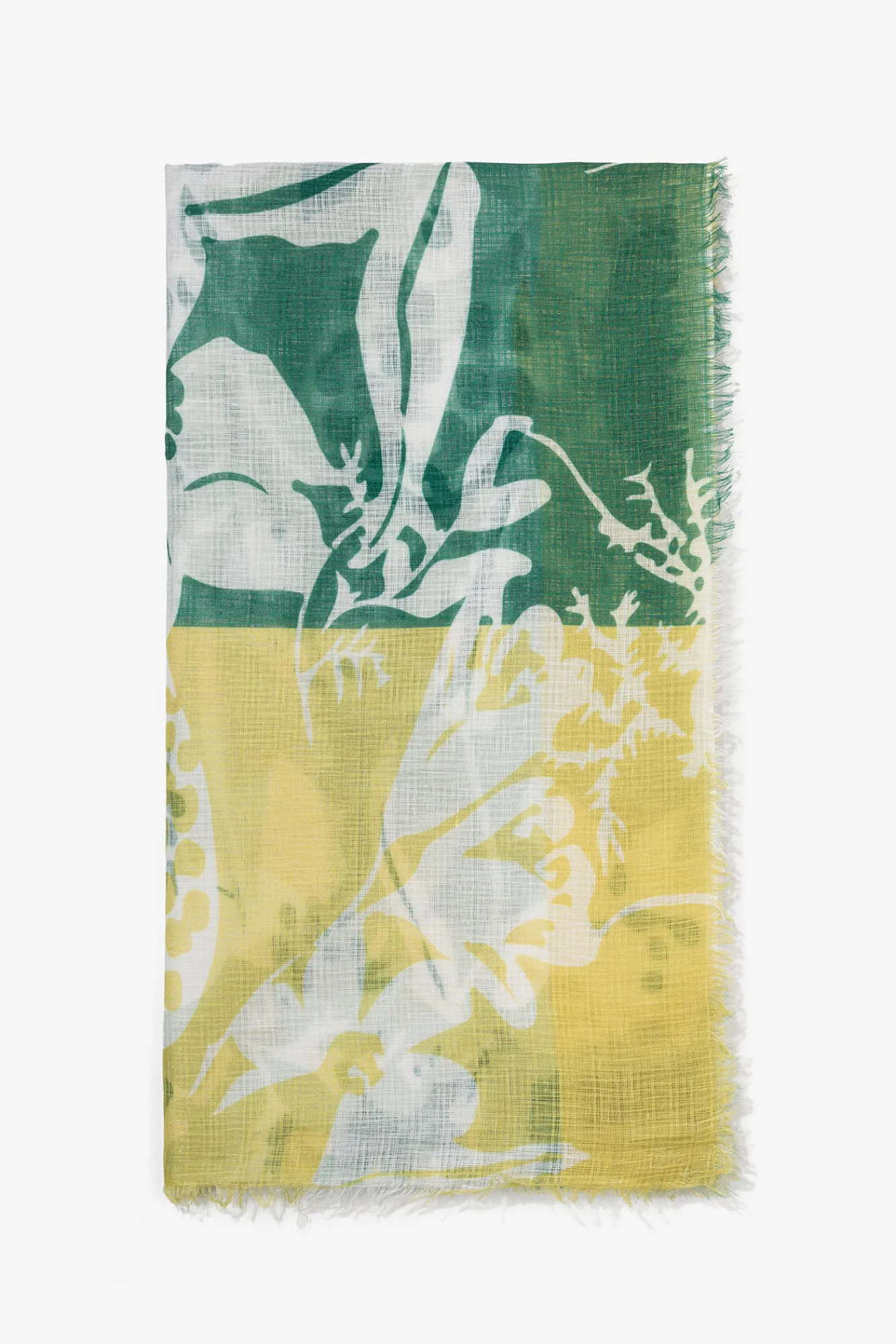 Vilanova Panuelo Estampado Rectangular Verde New